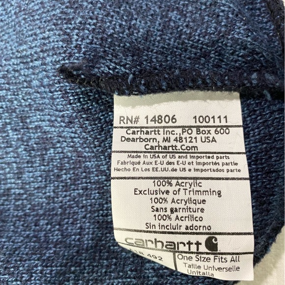 Carhartt OSFM Deep Navy Beanie - Picture 3 of 3